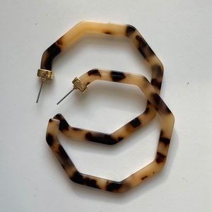 Tortoise Shell Hoops